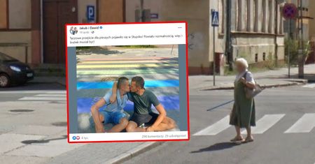W Słupsku powstało tęczowe przejście dla pieszych. Nie na długo