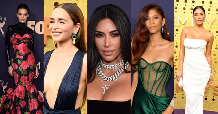 Tłum gwiazd na gali Emmy: Kim Kardashian, Zendaya, Kendall Jenner... (ZDJĘCIA)