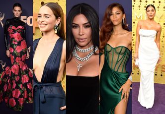 Tłum gwiazd na gali Emmy: Kim Kardashian, Zendaya, Kendall Jenner... (ZDJĘCIA)