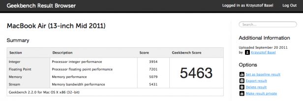 MacBook Air 13,3“ (Mid 2011) Core i5 [test] 9