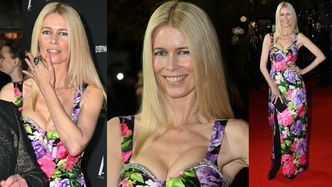 51-letnia Claudia Schiffer kusi ŚCIŚNIĘTYM BIUSTEM na premierze w Londynie (ZDJĘCIA)