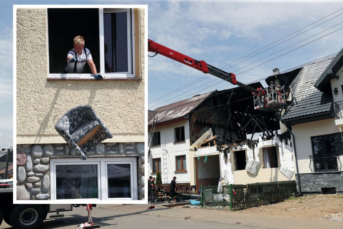 Pożar w Nowej Białej. Ruszyli z pomocą, choć sami walczyli o przetrwanie