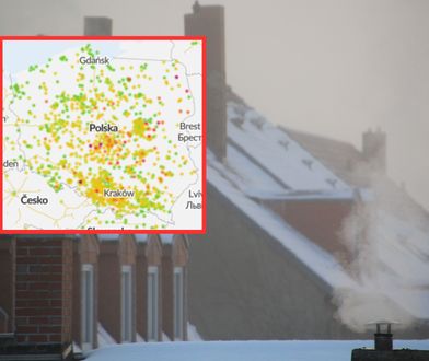 Smog 12 stycznia 2024. Jakość powietrza w Polsce. W mapach wyraźny zwrot