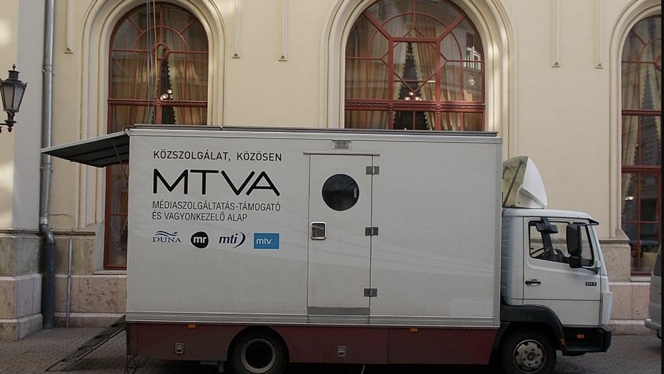 Przedstawiciele MTVA - węgierskiej spółki, do której należy państwowa radiofonia i telewizja 
