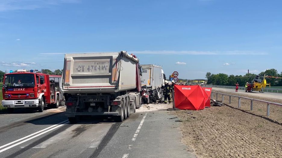 Tragiczny wypadek na krajowej "5" w woj. kujawsko-pomorskim