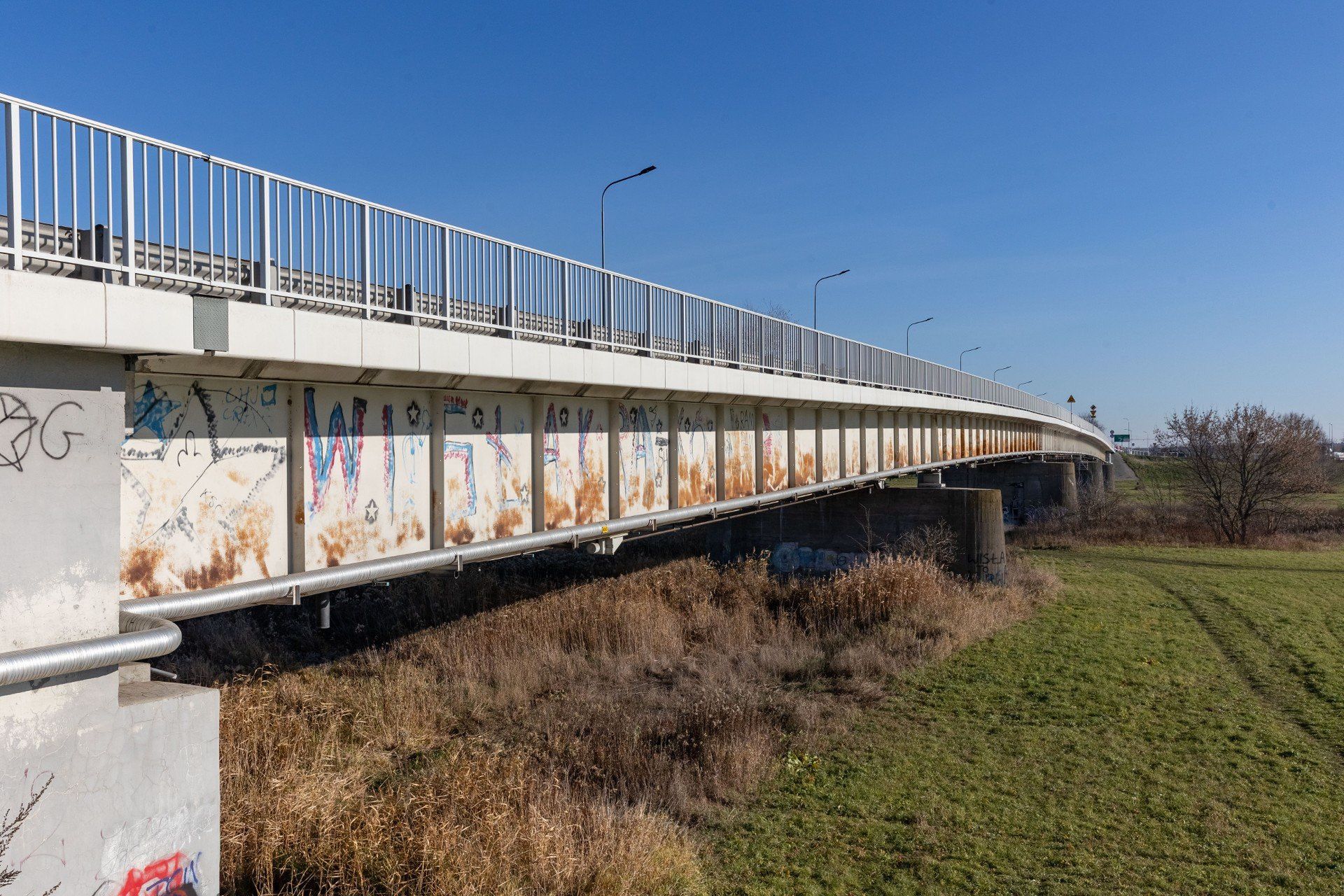 Most w ciągu ul. Brzeskiej  w Krakowie czeka na 2 etap remontu.