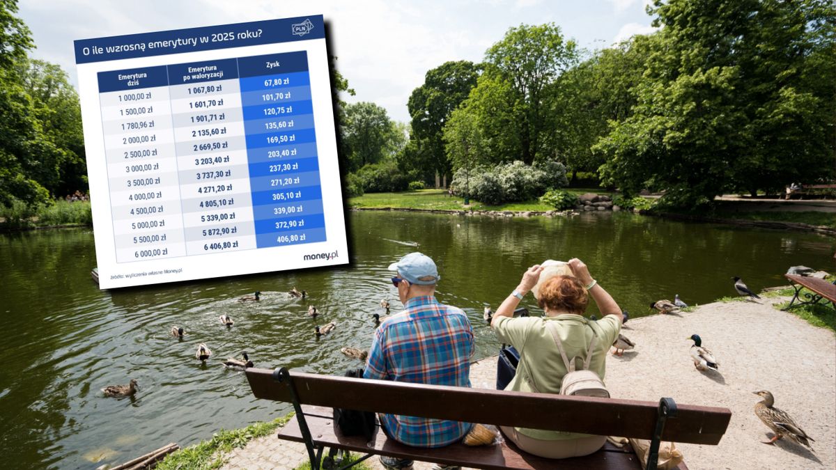 Emerytury w górę. Tyle dostaną seniorzy w 2025 roku