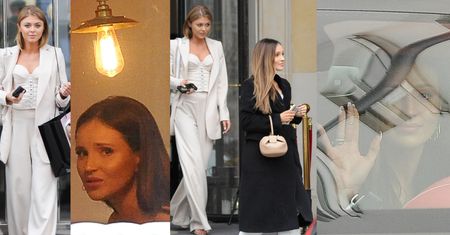 Wystrojone Szczęsna i Opozda zjadły obiad w towarzystwie paparazzi (ZDJĘCIA)