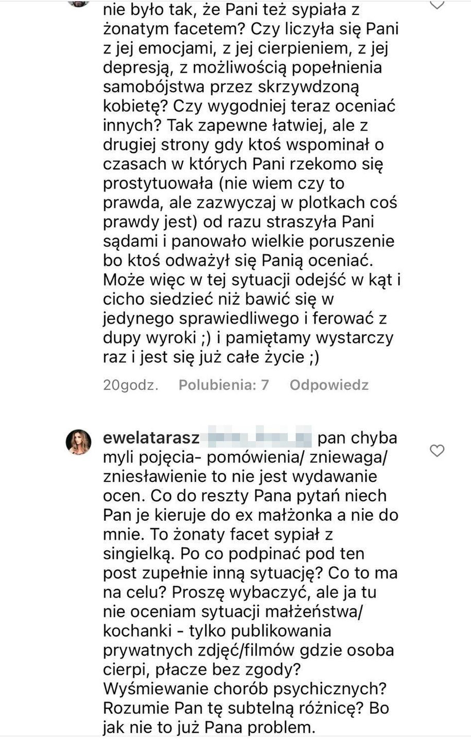 Dyskusja z Eweliną Taraszkiewicz