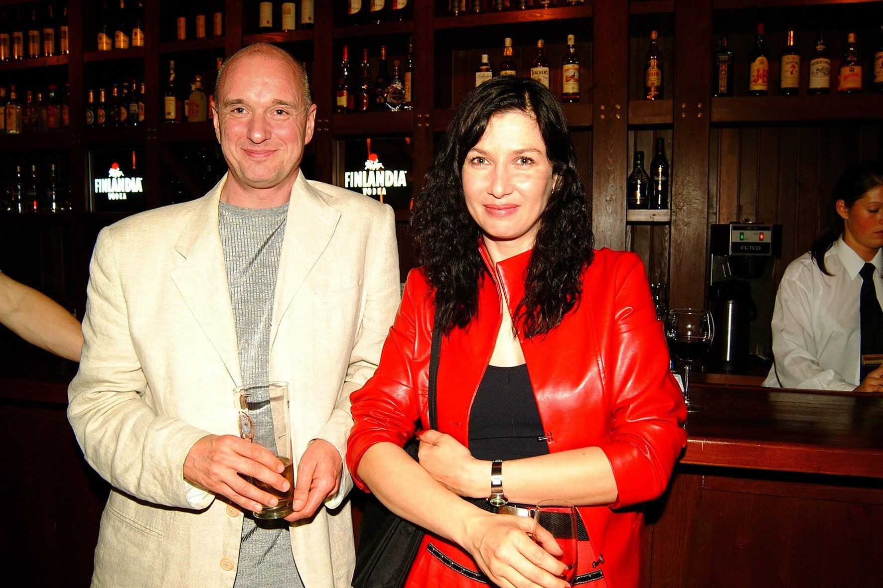 Grażyna Wolszczak i Cezary Harasimowicz w 2002 roku.