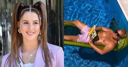 Roksana Węgiel rozpływa się nad wylegującym się w basenie narzeczonym: "HOTÓWA" (FOTO)