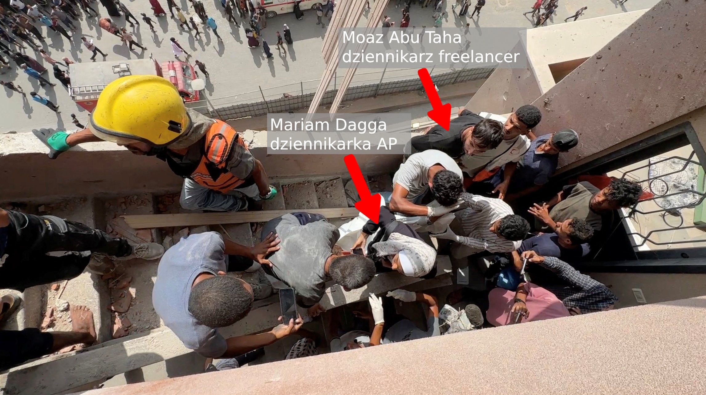 Dziennikarze zabici w ataku na szpital Nasser