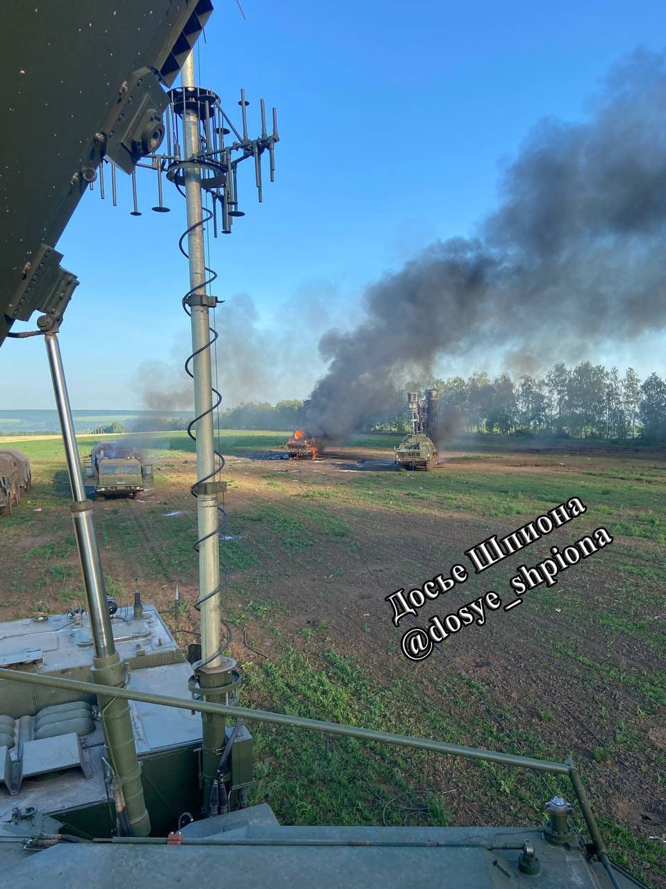 A system S-300/400 battery hit by Ukrainians was deployed on Russian territory.