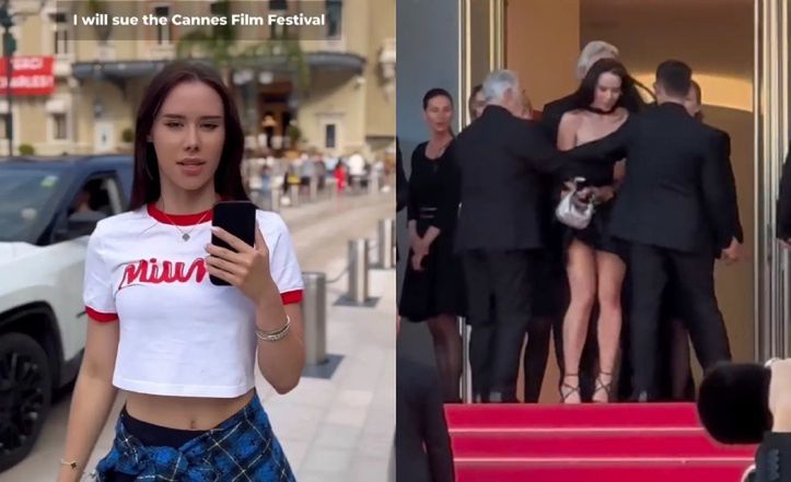 Ukrainian model SUED the organisers of the Cannes festival