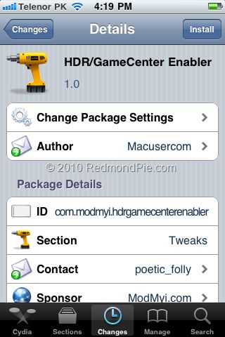 Jak szybko zainstalować Game Center i odblokować HDR na iPhone'ach 3G/3GS z iOS 4.1? 1