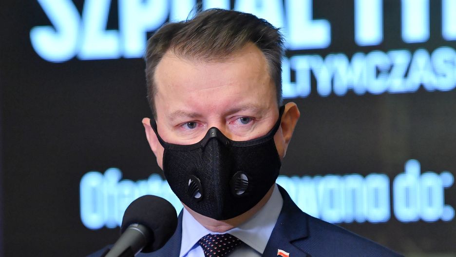 Koronawirus. Polska. Szpital tymczasowy na Okęciu dla pacjentów wymagających intensywnej opieki
