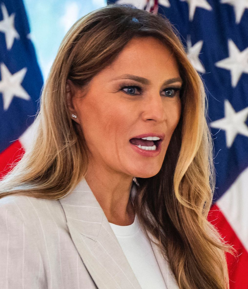 Melania Trump na konferencji prasowej