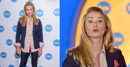 Brodzik na imprezie TVN-u... bez Wilczaka