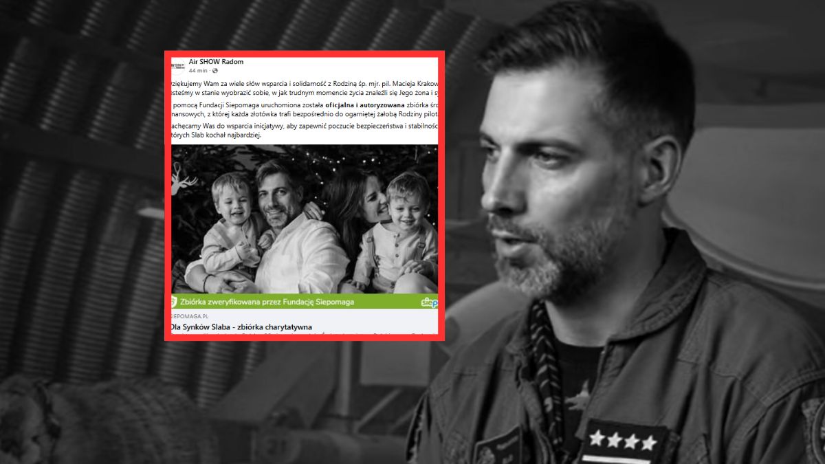 Ruszyła zbiórka dla rodziny mjr. Macieja "Slaba" Krakowiana.