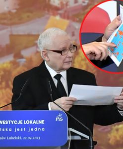 "To jest całkowita bzdura". Kaczyński nagle wyjął kartkę