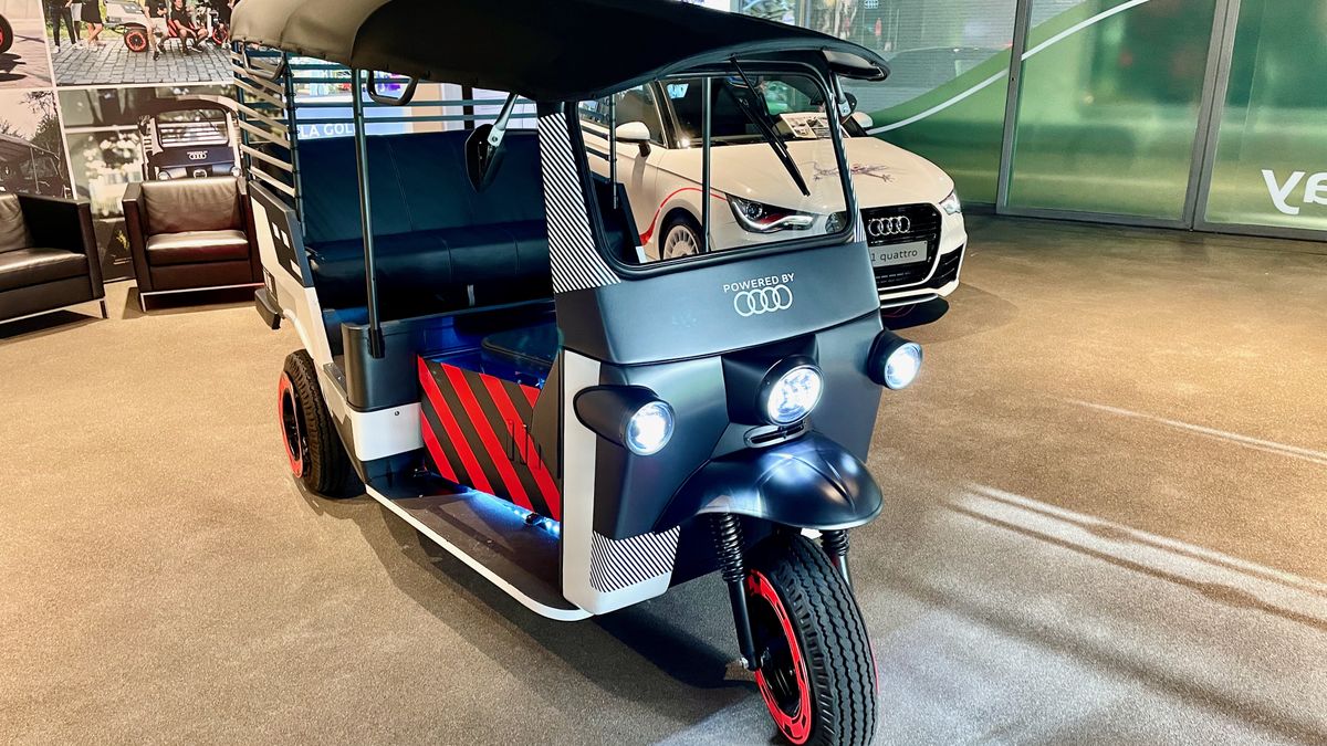 E-riksza od Audi wykorzystuje stare akumulatory z samochodów