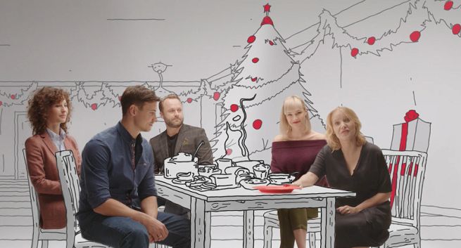 Aktorzy z „Miłość jest wszystkim” przy świątecznym stole w spocie Szlachetnej Paczki (wideo)