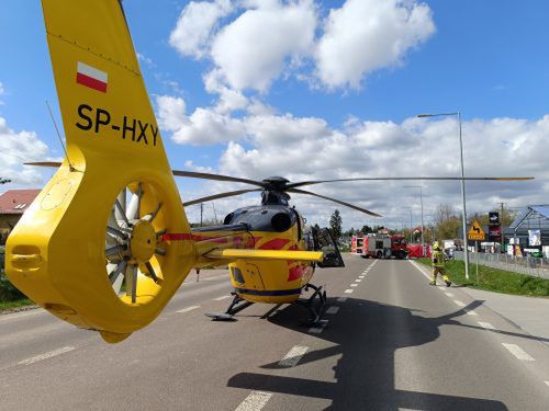 wypadek motocyklisty