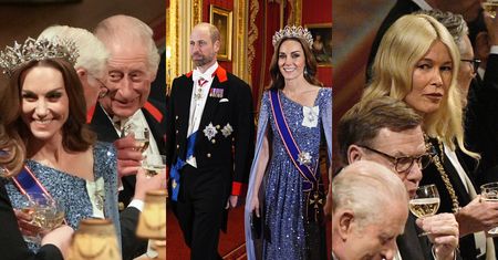 Royalsi z eleganckimi Kate i Williamem na czele ugościli prezydenta Niemiec i jego żonę. Wpadła nawet Claudia Schiffer (ZDJĘCIA)