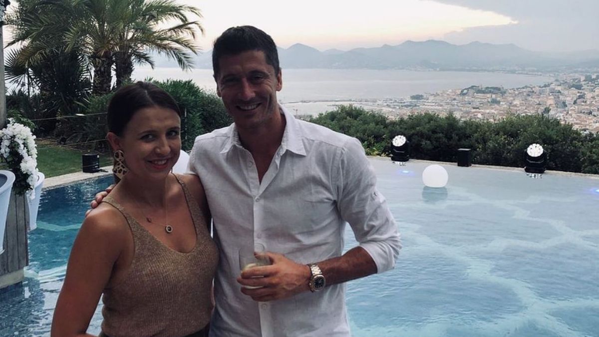 Robert Lewandowski z siostrą Mileną
