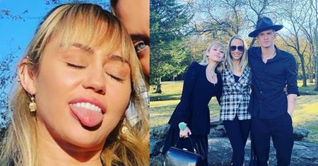Miley Cyrus i Cody Simpson CALI NA CZARNO bawią się na weselu brata wokalistki (FOTO)