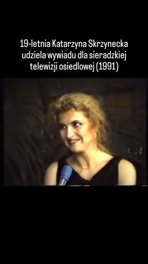 Katarzyna Skrzynecka na nagraniu z 1991 r.