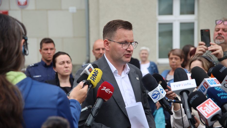 Konferencja prezydenta Szymona Michałka