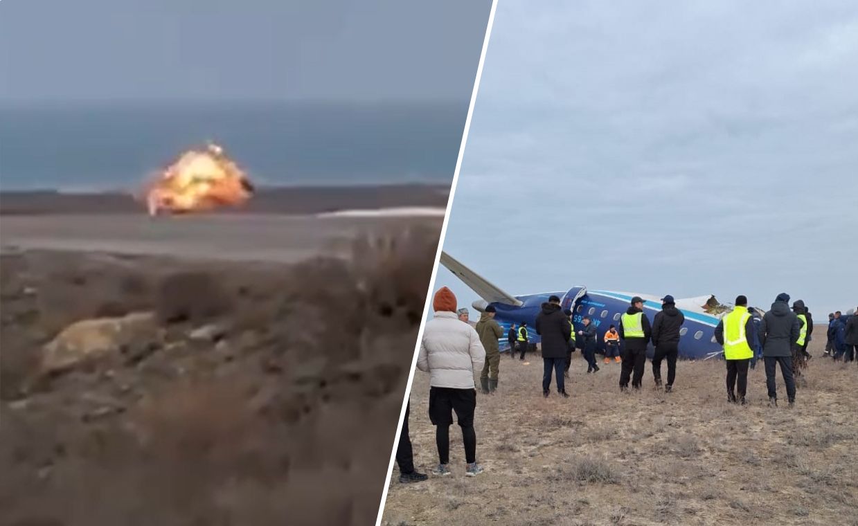 Azerbaijan airliner crashes in Kazakhstan, survivors reported