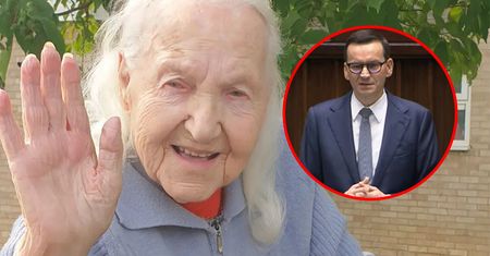 Ma 96 lat i żegna Morawieckiego. Nagranie już jest hitem
