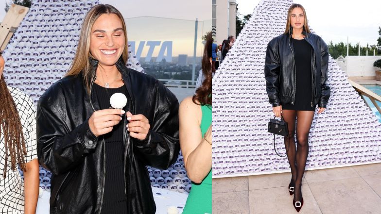 Promienna Aryna Sabalenka odsłania NOGI DO NIEBA w kusej mini