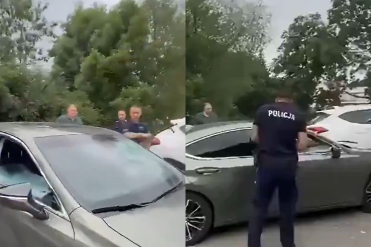 Strzelanina pod Biedronką. Policjant wyszedł ze szpitala