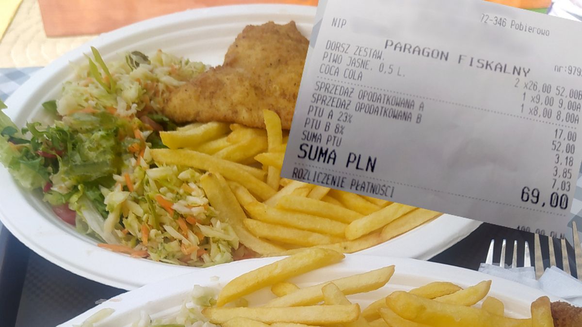 Droga ryba nad morzem? Ten paragon pokazuje, że da się zjeść normalnie 