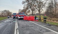 Wypadek pod Łodzią. Kierowca osobówki nie żyje, reanimowano czterolatkę