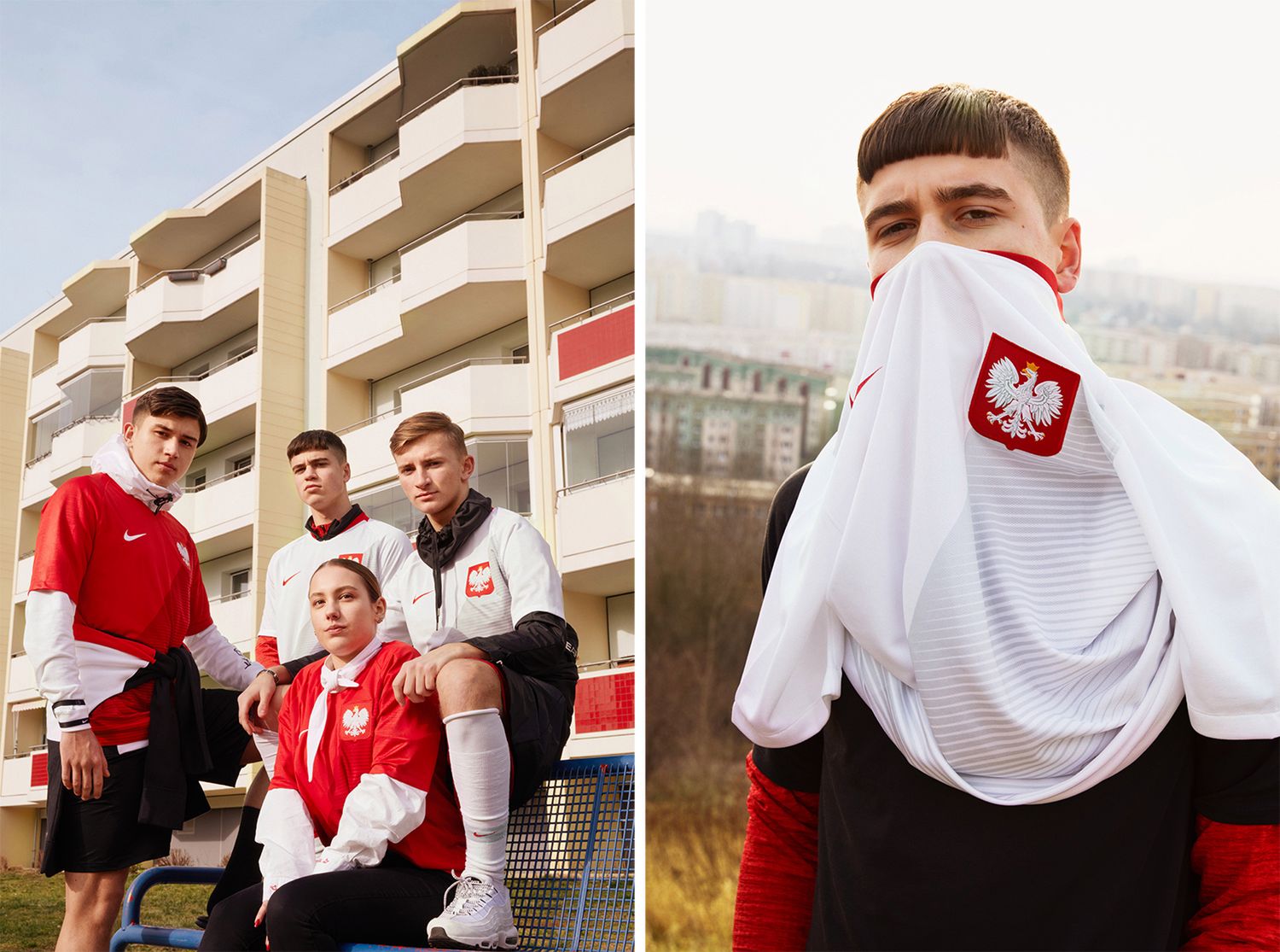 Grzywka od rondla, blokowiska i złote łańcuchy. Nike prezentuje sesję strojów dla Reprezentacji Polski 4