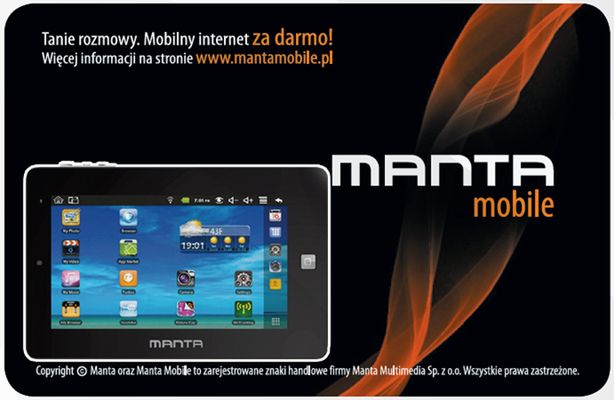 Darmowy internet z tabletem - Manta Multimedia (fot.: Manta Multimedia)