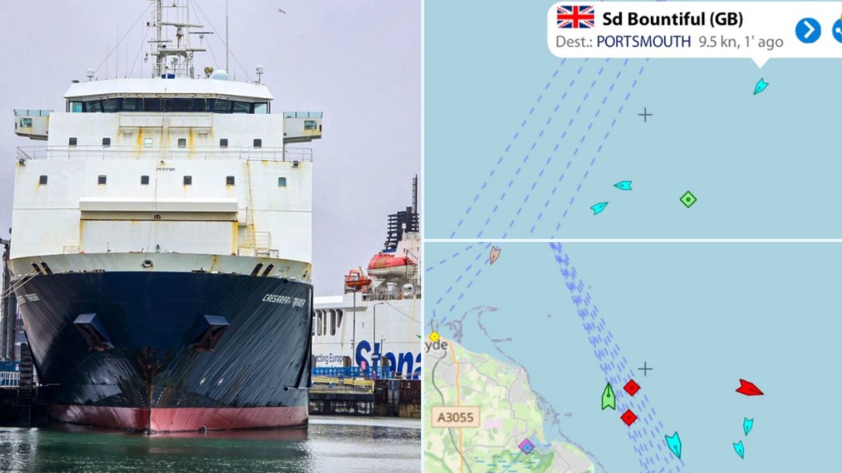 Pożar na promie towarowym Caesarea Trader. Jednostka zakotwiczył