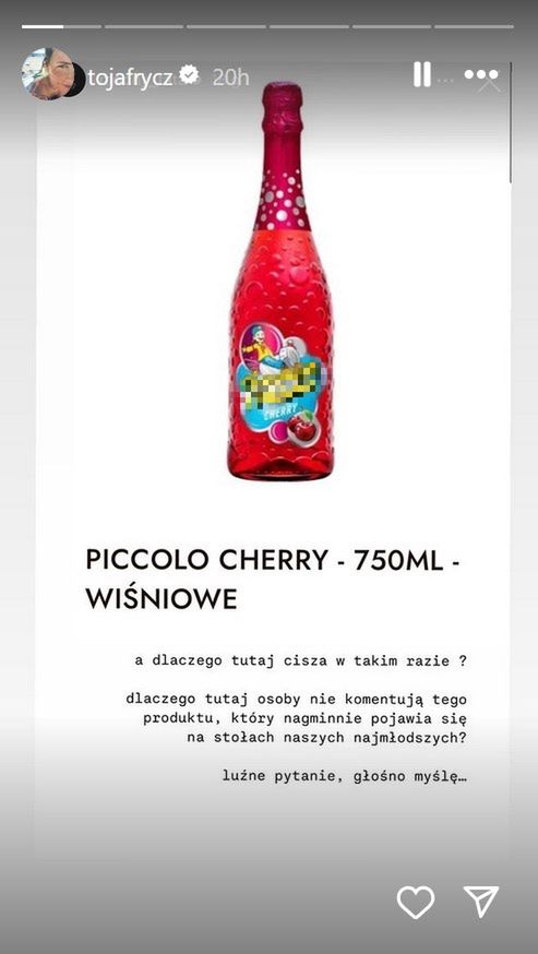 Olga Frycz krytykuje normalizowanie spożywania alkoholu