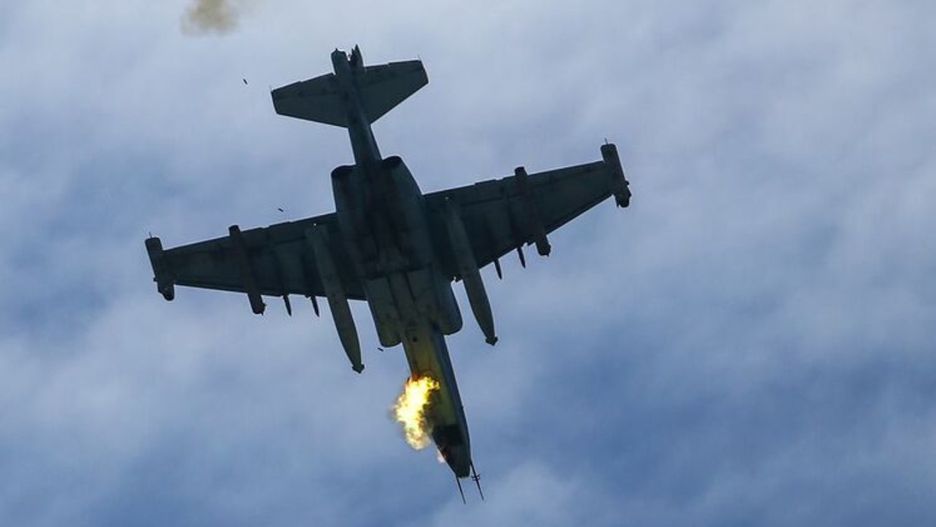Uszkodzony Su-25 - zdjęcie ilustracyjne