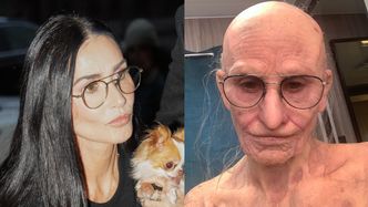 Demi Moore przebrała się na Halloween za łysą staruszkę. Imponująca charakteryzacja?