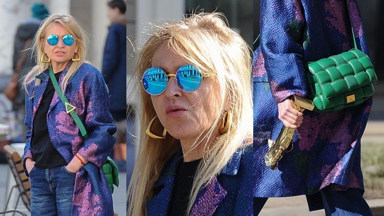 Monika Olejnik spaceruje po Zbawiksie z Superwiktorem i torebką za 15 tysięcy złotych.