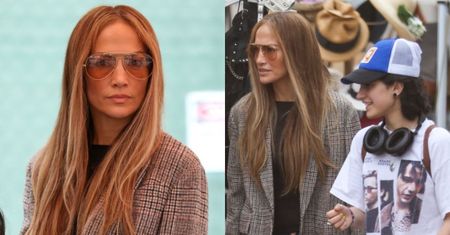 Jennifer Lopez z grobową miną nawiedza pchli targ w towarzystwie córki. Tak odreagowuje odwołanie trasy koncertowej (ZDJĘCIA)