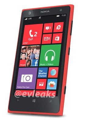Czerwona Lumia 1020 (fot. twitter.com)