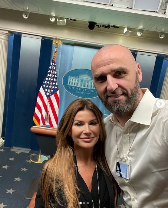 Marcin Gortat i Żaneta Gortat-Stanisławska w Białym Domu