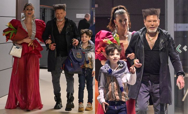 Krzysztof i Maja Rutkowscy z synem