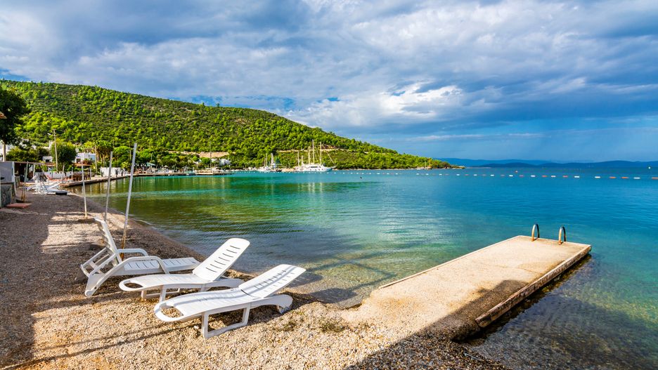 Plaża Torba w Bodrum zimą
